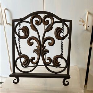 Elegant metal Kitchen cookbook holder stand